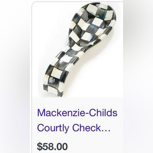 MacKenzie Childs Spoon Rest